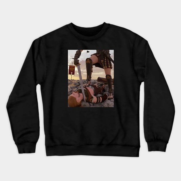 Roman Centurion against the barbarians Crewneck Sweatshirt by ETOS ARS